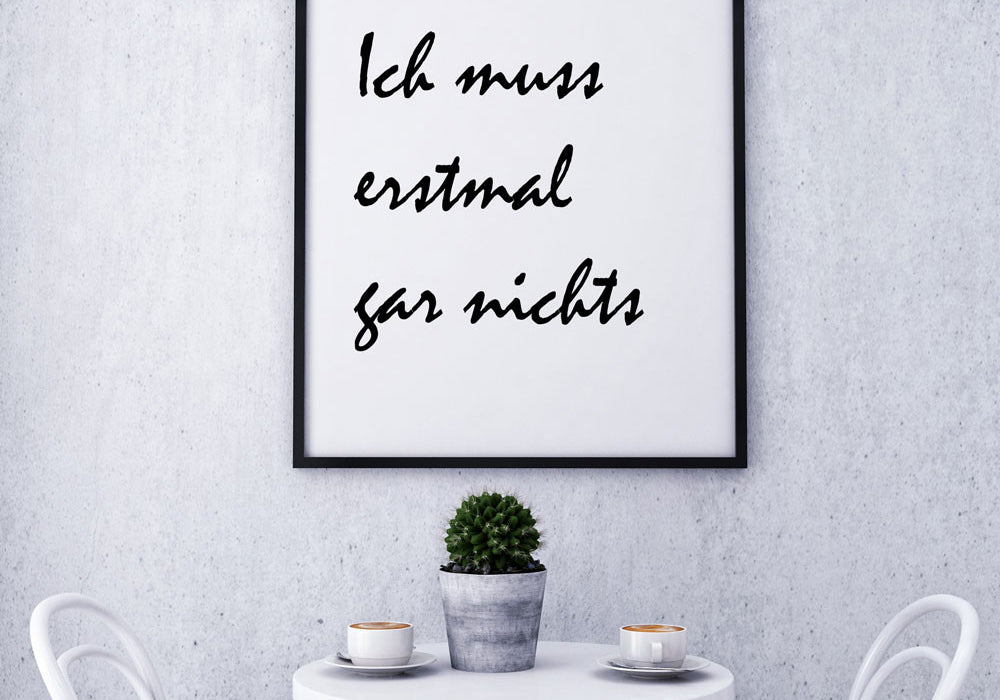 Ich muss gar nichts